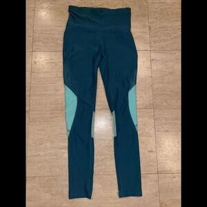 Xersion high waist Fitted Full Leggings green S‎